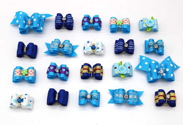 Small Dog Hair Bows Rubber Band