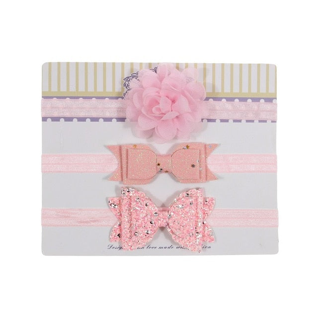 Floral Headband Chiffon Ribbon