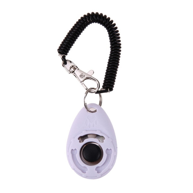 Dog Clicker Adjustable Sound Plastic Key Chain