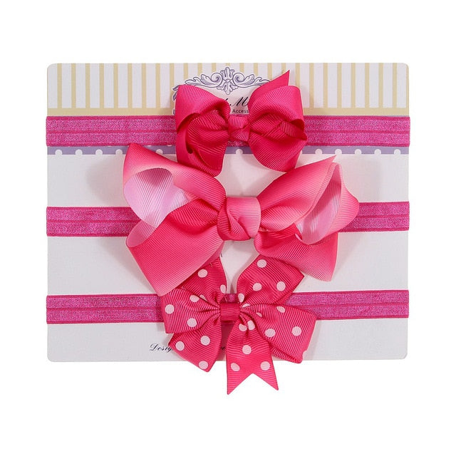 Sequin Felt Bow Lotus Flower Elastic Headbands