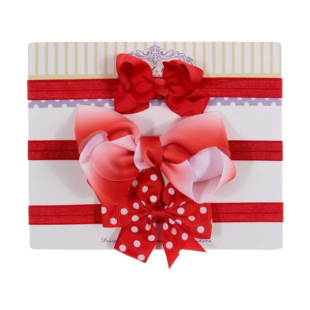 Sequin Felt Bow Lotus Flower Elastic Headbands