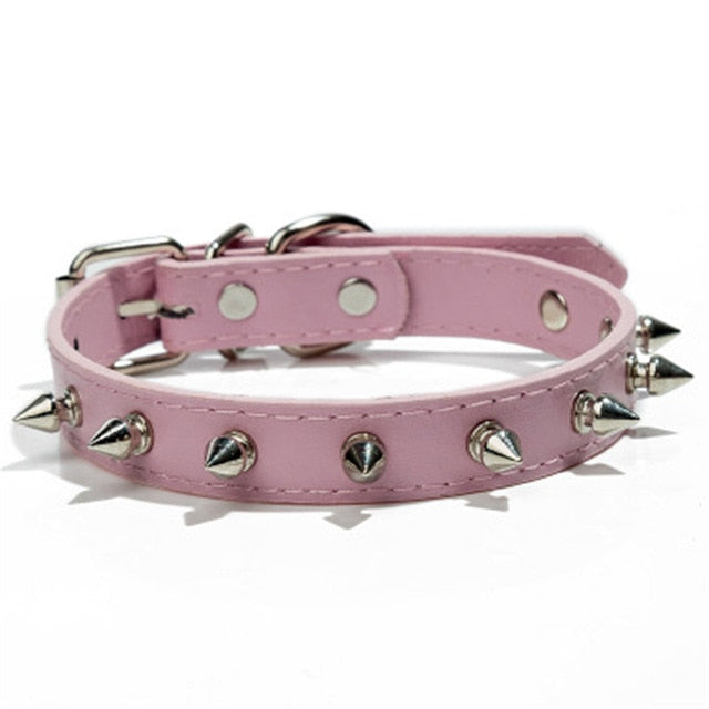 Harp Spiked Studded Leather Collars