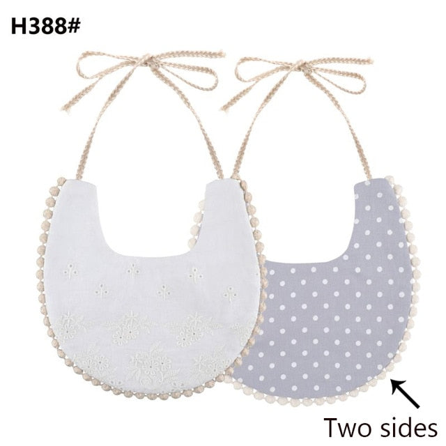 Baby Cotton Embroidery Double Side Bibs