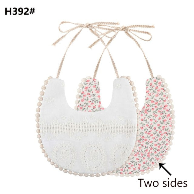Baby Cotton Embroidery Double Side Bibs