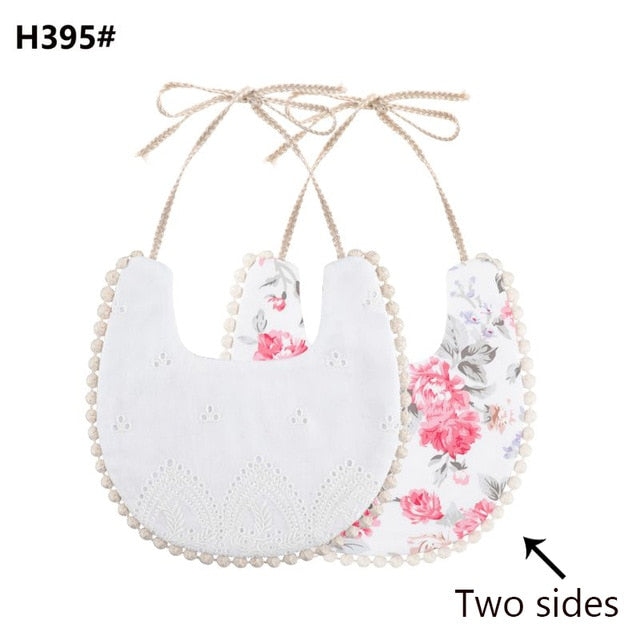 Baby Cotton Embroidery Double Side Bibs