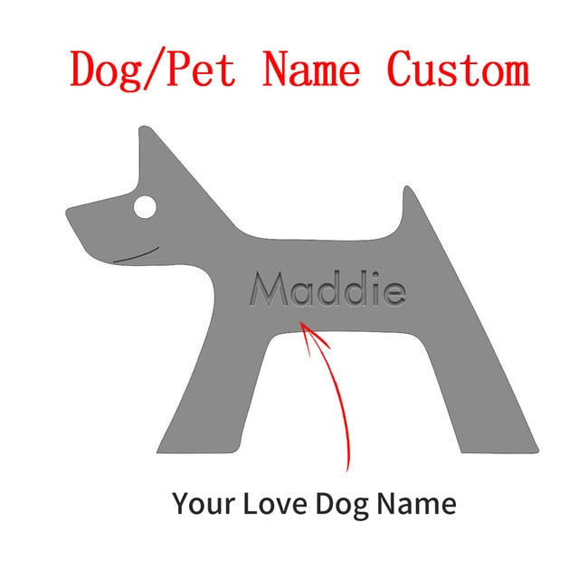 Family Puppy Wood Dog Craft Figurine Desktop Table