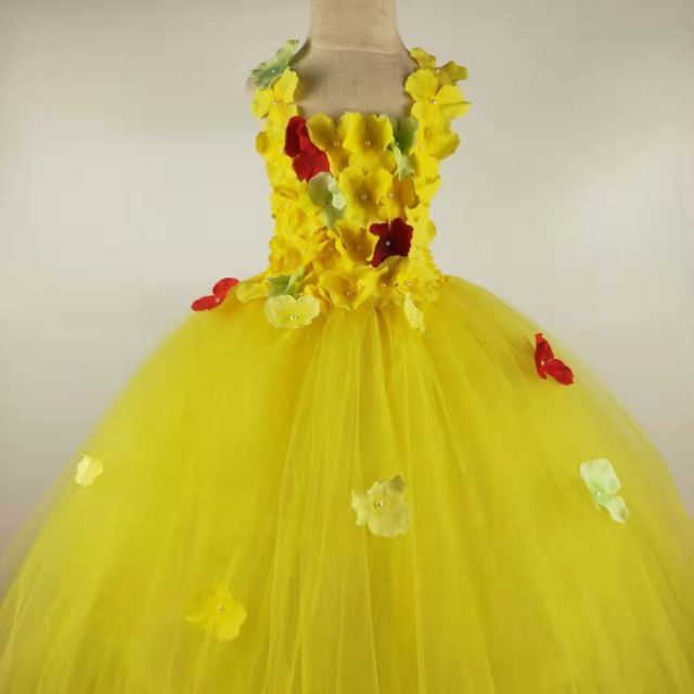 Princess Flowers Petal girl wedding dress