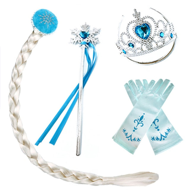 Elsa White Wig Kids Cosplay Snow Queen