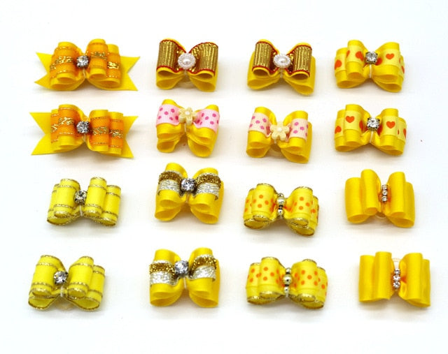 Small Dog Hair Bows Rubber Band