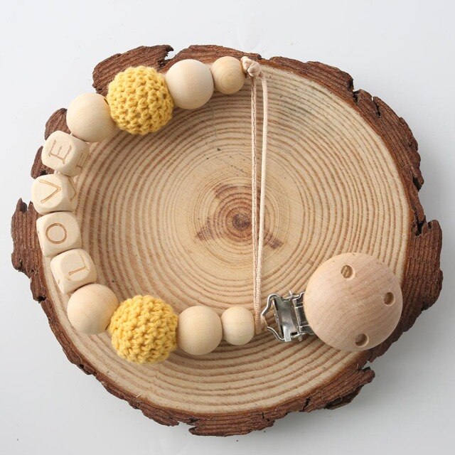 Wooden Pacifier Chains