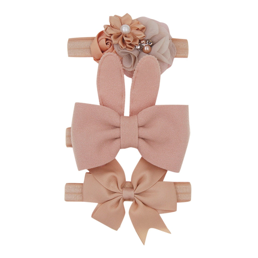 Floral Headband Chiffon Ribbon