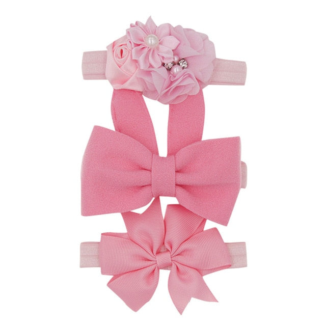 Floral Headband Chiffon Ribbon