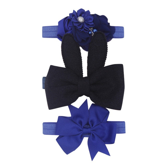 Floral Headband Chiffon Ribbon