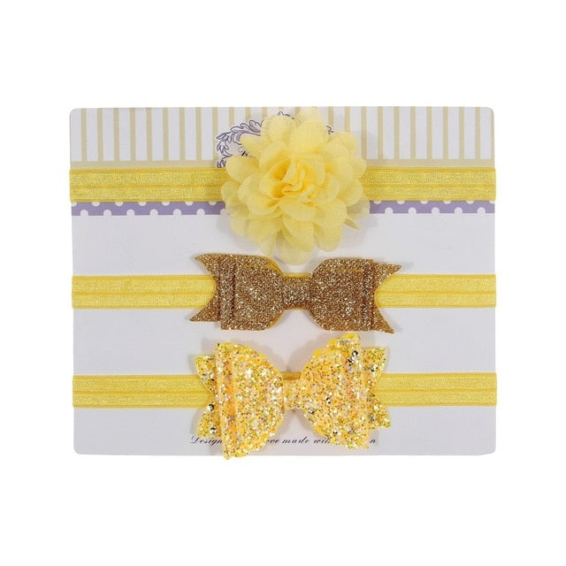 Floral Headband Chiffon Ribbon