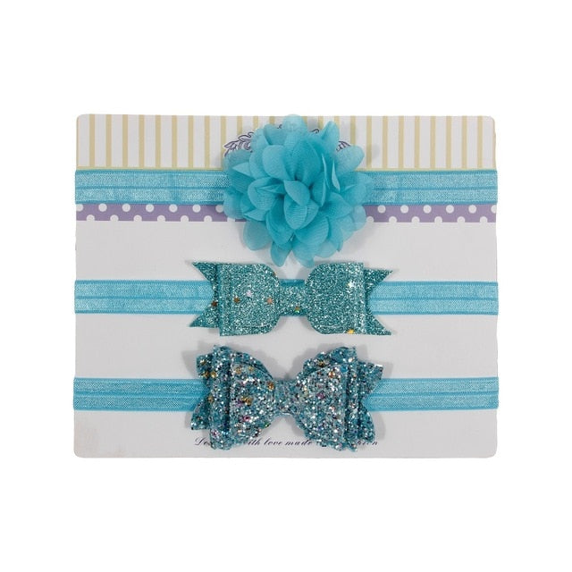 Floral Headband Chiffon Ribbon