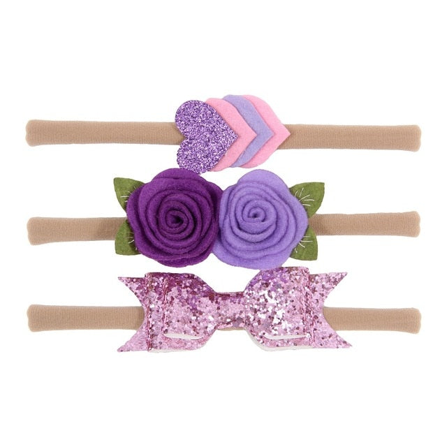 Floral Headband Chiffon Ribbon