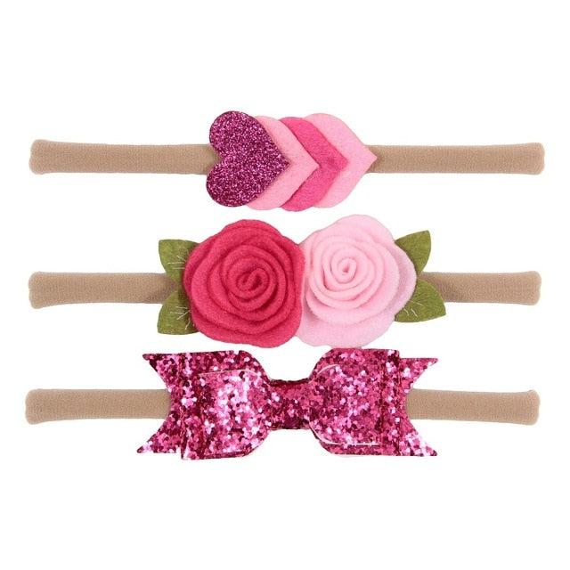 Floral Headband Chiffon Ribbon