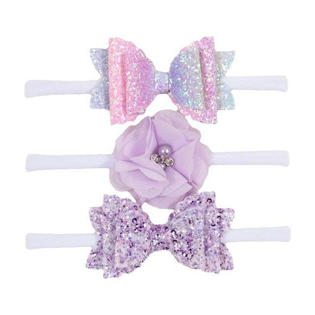 Floral Headband Chiffon Ribbon
