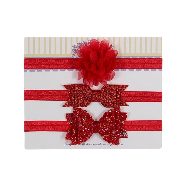 Floral Headband Chiffon Ribbon
