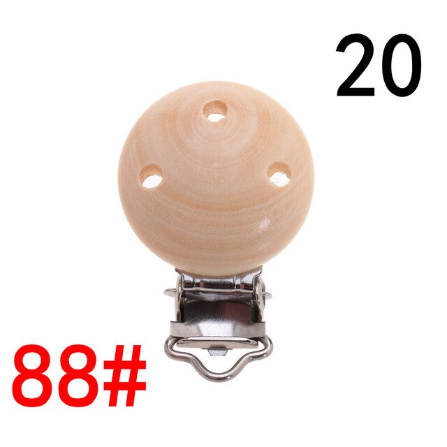 Baby Pacifier Clips Wood
