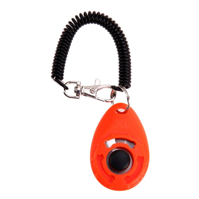 Dog Clicker Adjustable Sound Plastic Key Chain