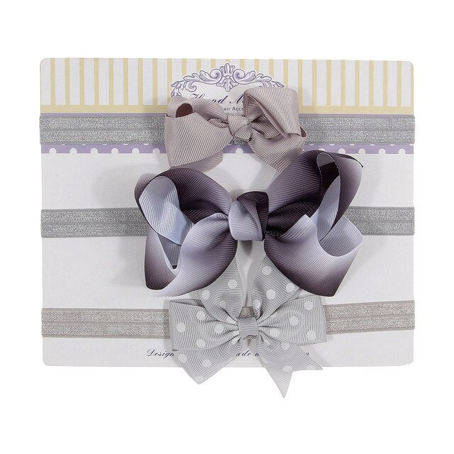Sequin Felt Bow Lotus Flower Elastic Headbands