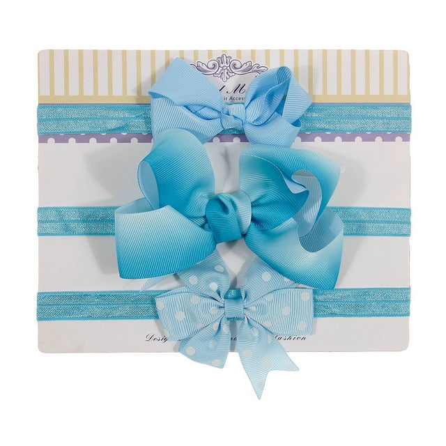 Sequin Felt Bow Lotus Flower Elastic Headbands