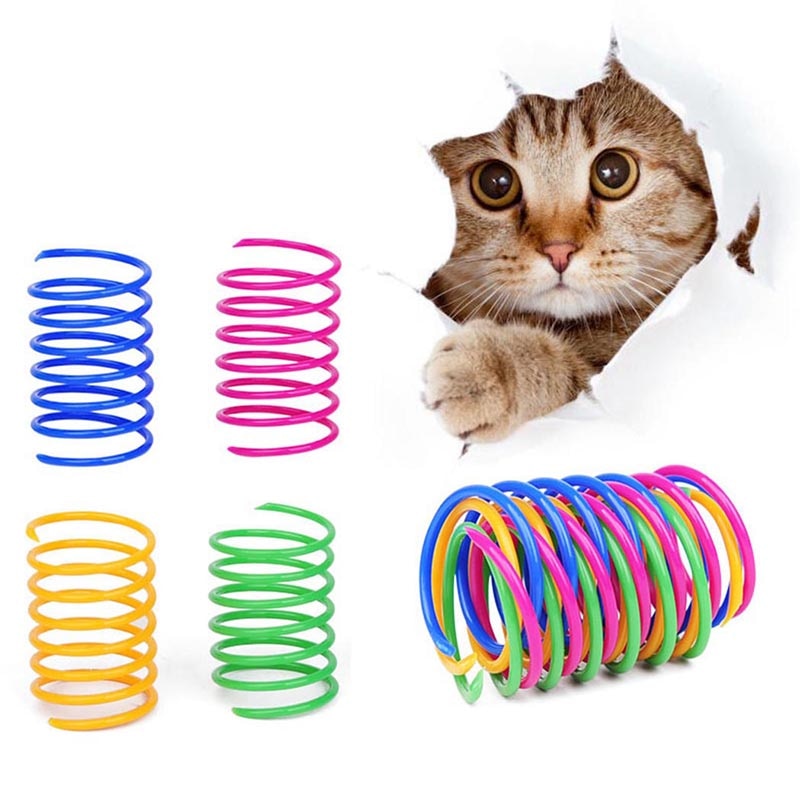 Cat Colorful Spring Toy