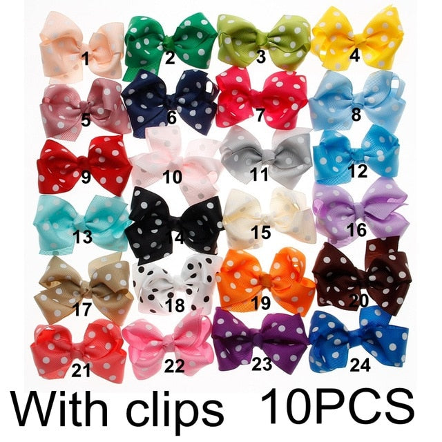 Mini Chiffon Flowers Hair Clips