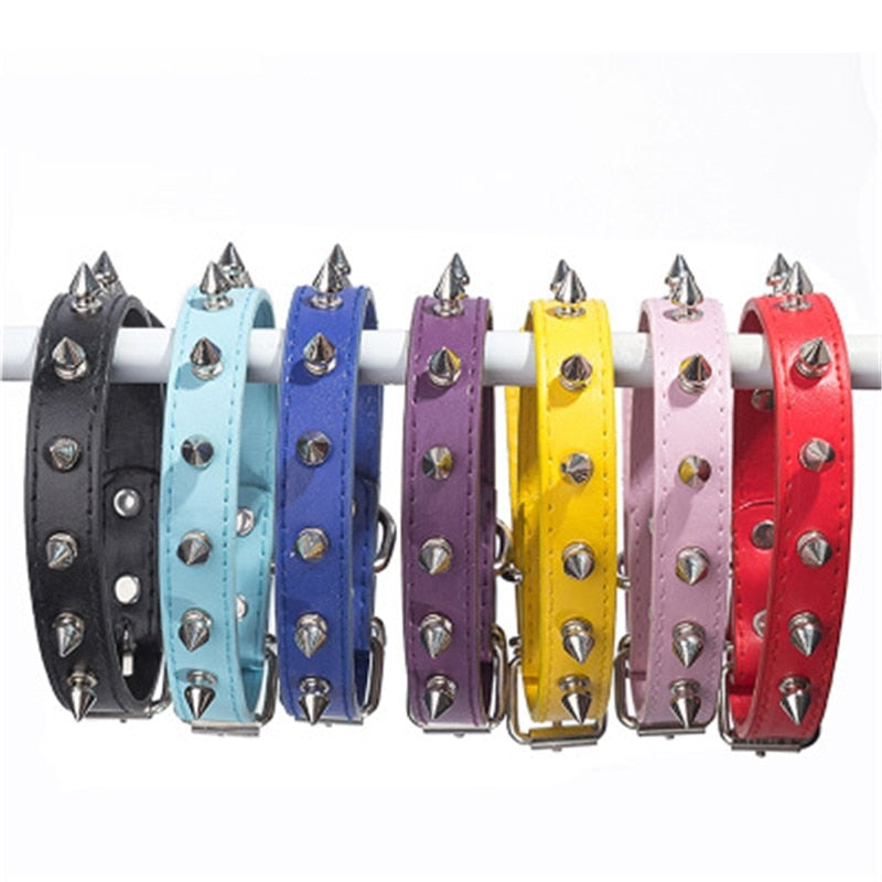 Harp Spiked Studded Leather Collars