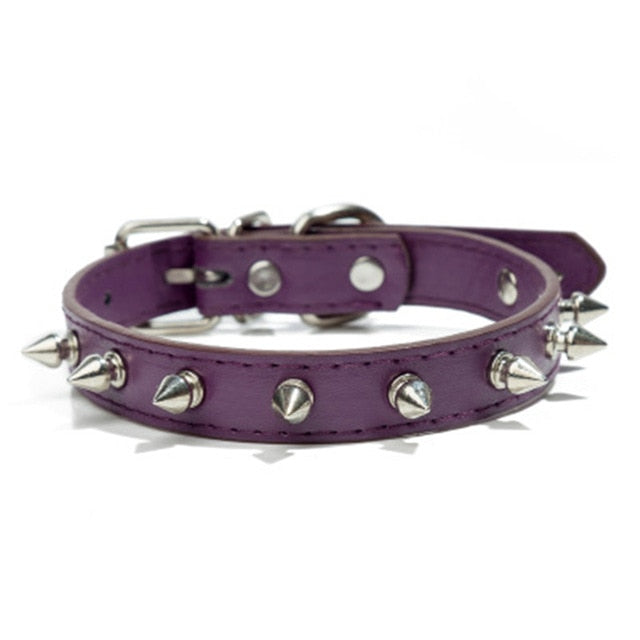 Harp Spiked Studded Leather Collars