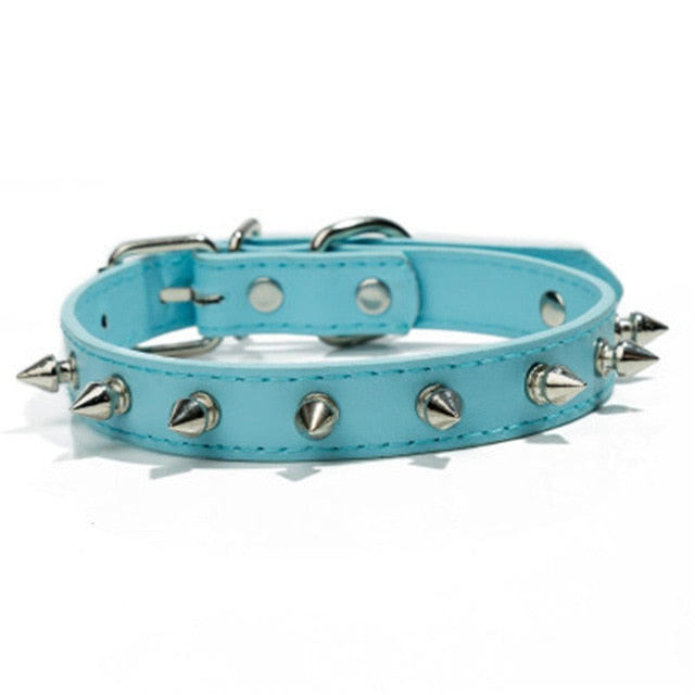 Harp Spiked Studded Leather Collars