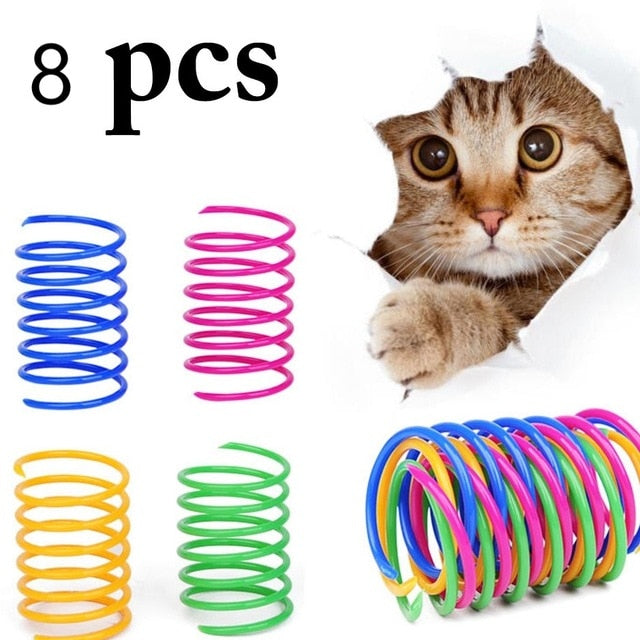 Cat Colorful Spring Toy