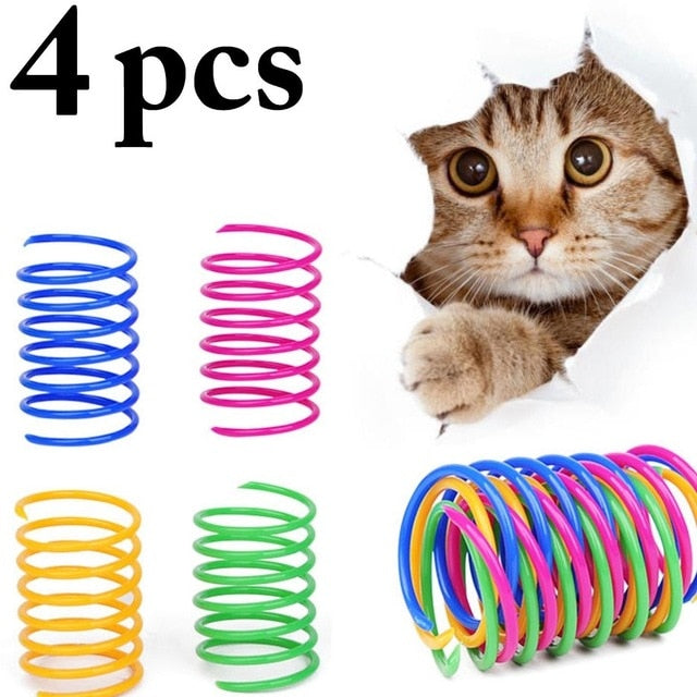 Cat Colorful Spring Toy