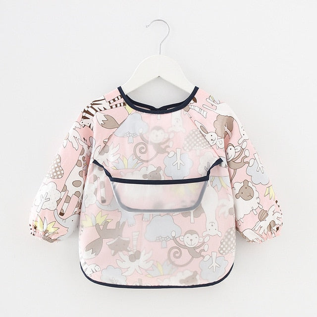 Baby Bib Waterproof Apron Long Sleeve Art Smock