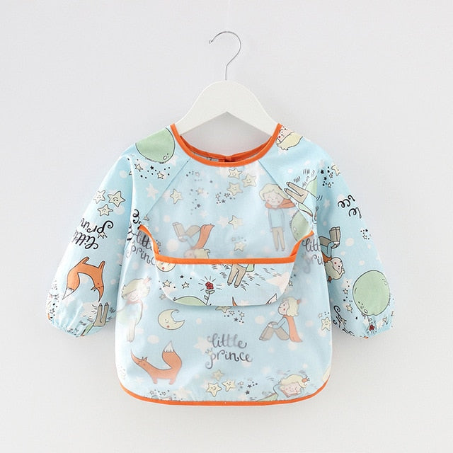 Baby Bib Waterproof Apron Long Sleeve Art Smock
