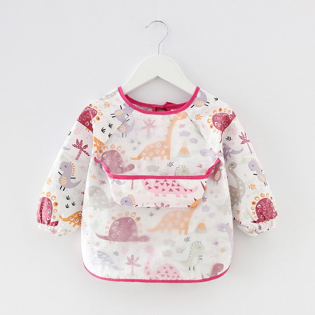 Baby Bib Waterproof Apron Long Sleeve Art Smock