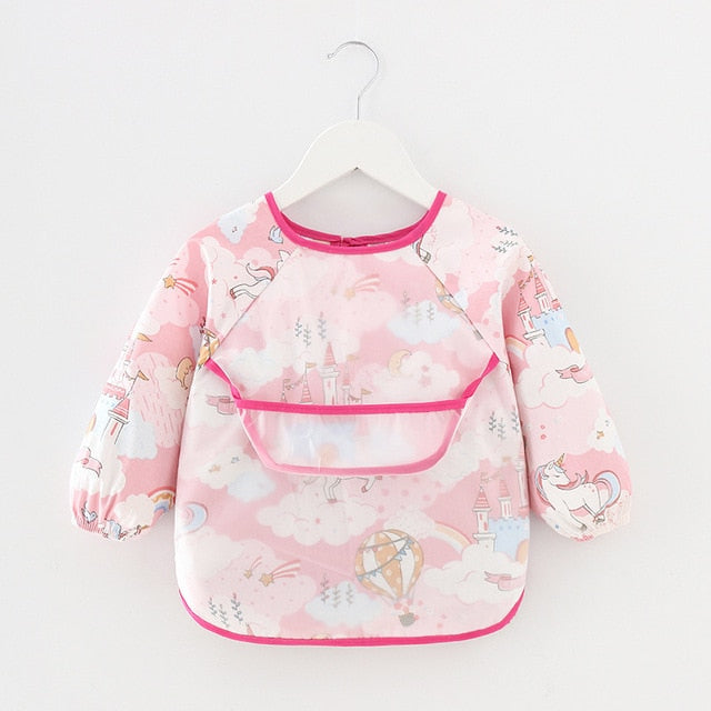 Baby Bib Waterproof Apron Long Sleeve Art Smock