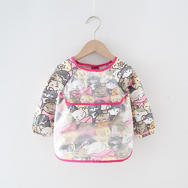 Baby Bib Waterproof Apron Long Sleeve Art Smock