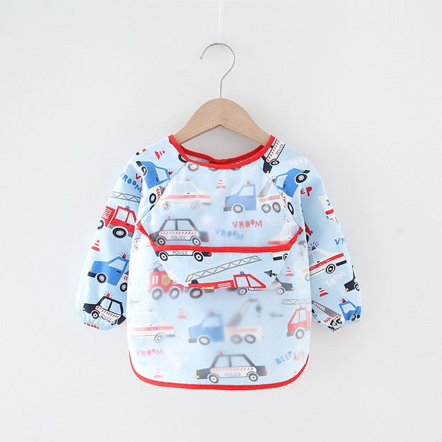 Baby Bib Waterproof Apron Long Sleeve Art Smock