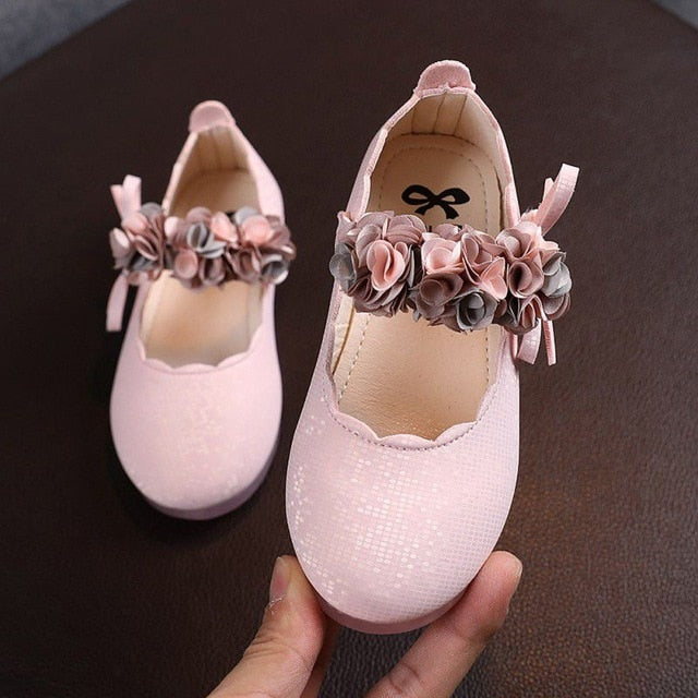 Flats Lace Big Flower Princess Shoes