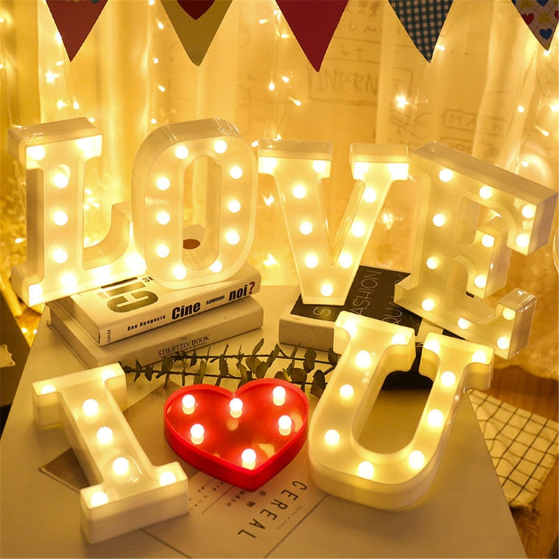 Alphabet Letter LED Lights