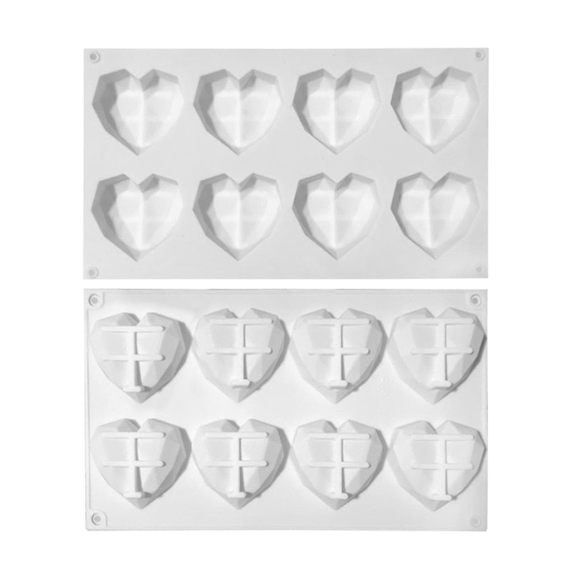 Cavities Heart Shaped Chocolate Silicone