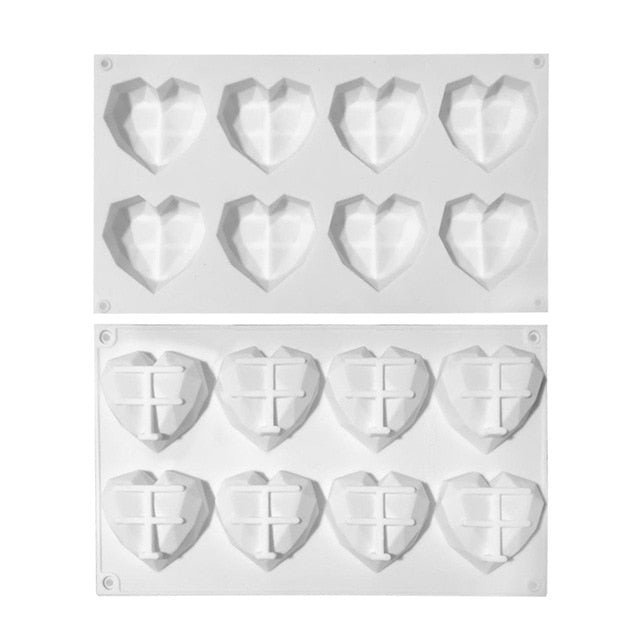 Cavities Heart Shaped Chocolate Silicone