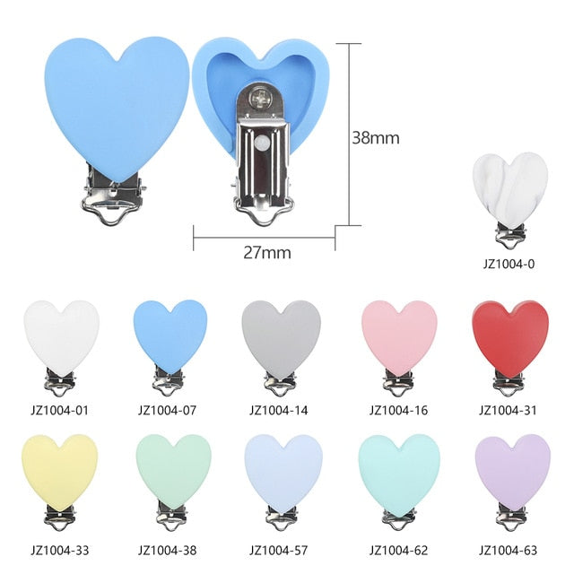 Round/Heart Silicone Clip