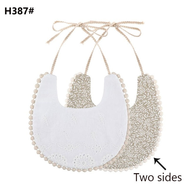 Baby Cotton Embroidery Double Side Bibs