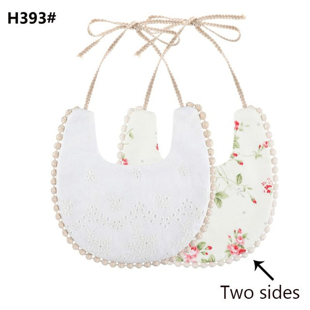 Baby Cotton Embroidery Double Side Bibs