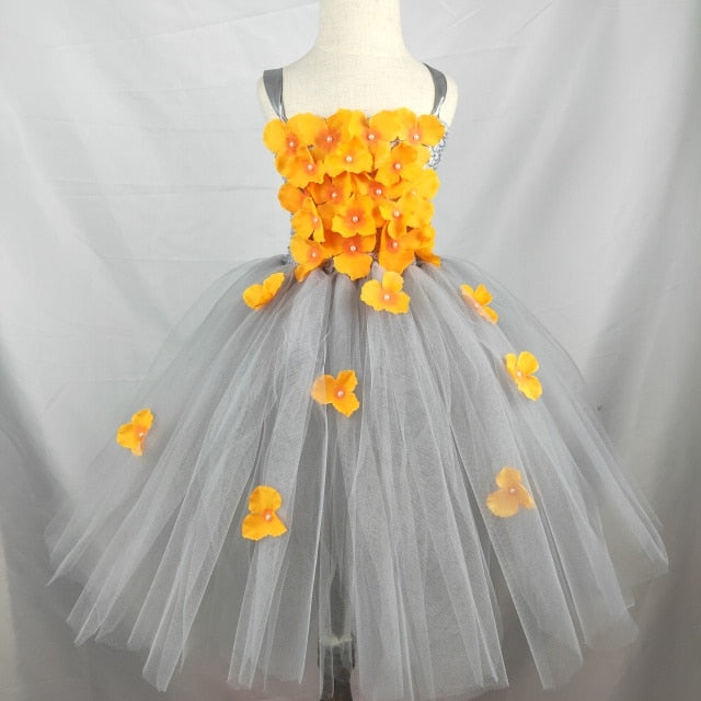 Princess Flowers Petal girl wedding dress