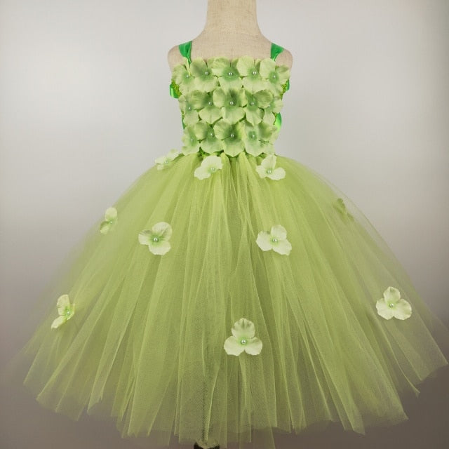 Princess Flowers Petal girl wedding dress