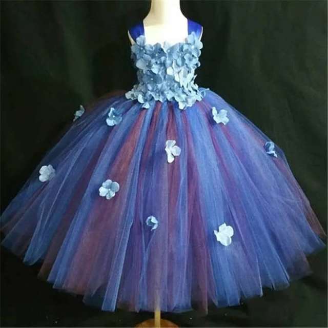 Princess Flowers Petal girl wedding dress